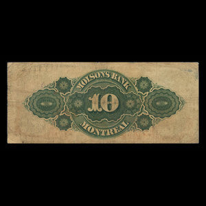 Canada, Molsons Bank, 10 dollars : July 2, 1901