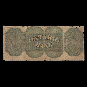 Canada, Ontario Bank, 1 dollar : August 15, 1861