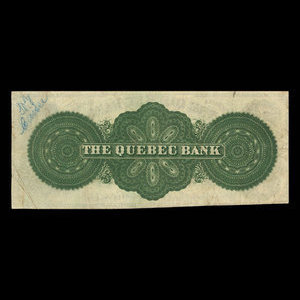 Canada, Quebec Bank, 1 dollar : January 2, 1863