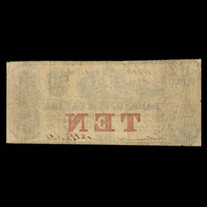 Canada, Bank of Upper Canada (York), 10 dollars : January 7, 1857