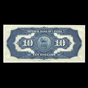 Canada, Imperial Bank of Canada, 10 dollars : November 1, 1923