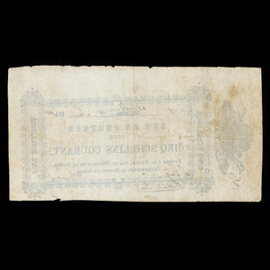 Canada, La Société de Défricheurs de la Rivière aux Sables, 5 shillings : June 19, 1848