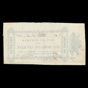 Canada, La Société de Défricheurs de la Rivière aux Sables, 10 shillings : June 19, 1848