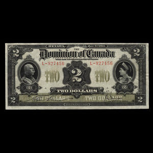 Canada, Dominion of Canada, 2 dollars : January 2, 1914