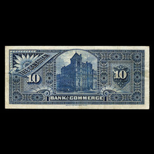 Canada, Canadian Bank of Commerce, 10 dollars : January 2, 1892