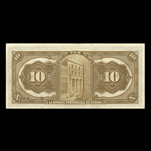 Canada, Provincial Bank of Canada, 10 dollars : August 1, 1928