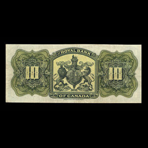 Canada, Royal Bank of Canada, 10 dollars : January 2, 1909