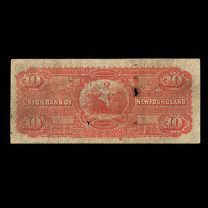 Canada, Union Bank of Newfoundland, 10 dollars : May 1, 1889