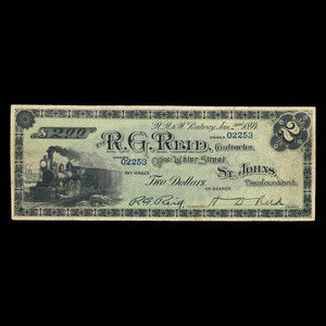 Canada, R.G. Reid, 2 dollars : January 2, 1894