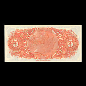 Canada, Bank of Toronto (The), 5 dollars : January 2, 1935