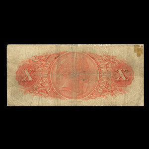 Canada, Bank of Toronto (The), 10 dollars : June 1, 1892