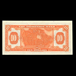 Canada, Dominion Bank, 10 dollars : January 2, 1935