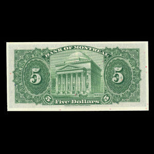 Canada, Bank of Montreal, 5 dollars : January 2, 1935