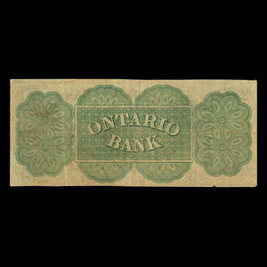 Canada, Ontario Bank, 2 dollars : August 15, 1861