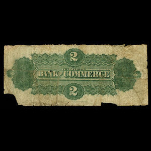 Canada, Canadian Bank of Commerce, 2 dollars : May 1, 1867