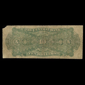 Canada, Central Bank of Canada, 10 dollars : January 1, 1884