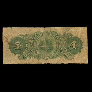 Canada, Exchange Bank of Canada, 4 dollars : October 1, 1872