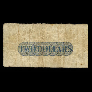 Canada, Commercial Bank of Newfoundland, 2 dollars : July 1, 1884