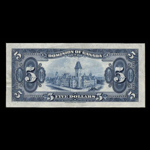 Canada, Dominion of Canada, 5 dollars : May 26, 1924