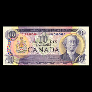 Canada, Bank of Canada, 10 dollars : 1971