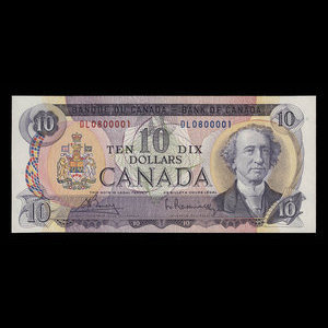 Canada, Bank of Canada, 10 dollars : 1971