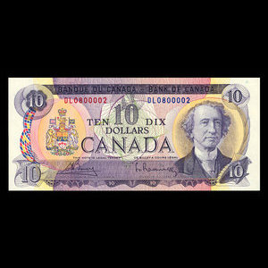 Canada, Bank of Canada, 10 dollars : 1971