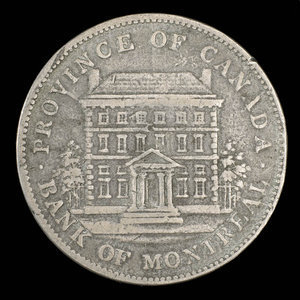 Canada, Bank of Montreal, 1 penny : 1842