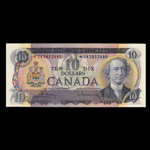 Canada, Bank of Canada, 10 dollars : 1971