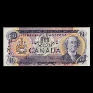 Canada, Bank of Canada, 10 dollars : 1971