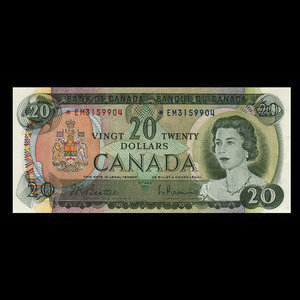 Canada, Bank of Canada, 20 dollars : 1969