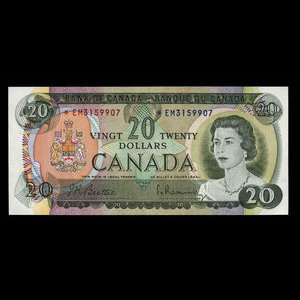 Canada, Bank of Canada, 20 dollars : 1969