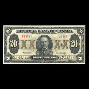 Canada, Imperial Bank of Canada, 20 dollars : November 1, 1923