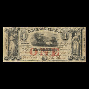 Canada, Bank of Montreal, 1 dollar : January 1, 1849