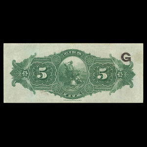 Canada, Provincial Bank of Canada, 5 dollars : July 2, 1900