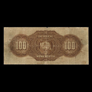 Canada, Bank of Nova Scotia, 100 dollars : January 2, 1919