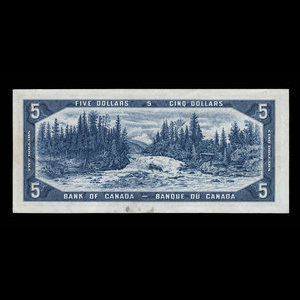 Canada, Bank of Canada, 5 dollars : 1954