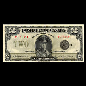 Canada, Dominion of Canada, 2 dollars : June 23, 1923