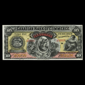 Canada, Canadian Bank of Commerce, 10 dollars : January 2, 1901