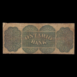 Canada, Ontario Bank, 2 dollars : August 15, 1861