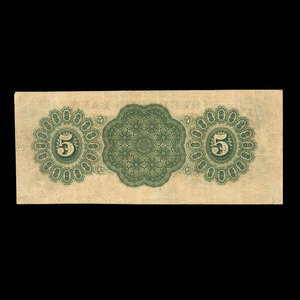 Canada, St. Stephen's Bank, 5 dollars : May 1, 1863