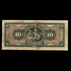 Canada, Home Bank of Canada, 10 dollars : March 1, 1904