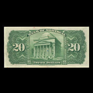 Canada, Bank of Montreal, 20 dollars : January 2, 1935