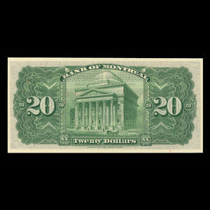 Canada, Bank of Montreal, 20 dollars : January 3, 1938