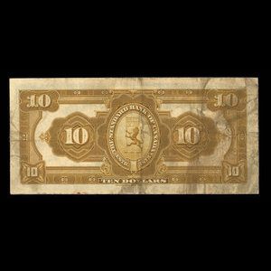 Canada, Standard Bank of Canada, 10 dollars : January 2, 1919