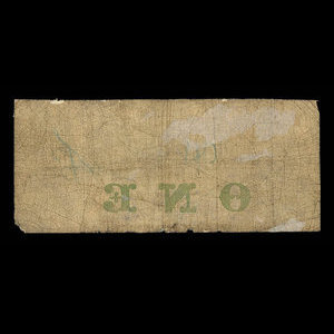 Canada, Bank of Toronto (The), 1 dollar : July 2, 1859