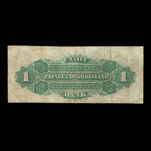 Canada, Union Bank of Prince Edward Island, 1 dollar : March 1, 1875