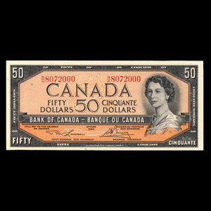 Canada, Bank of Canada, 50 dollars : 1954