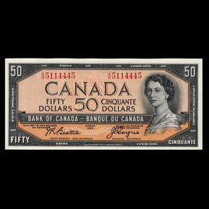 Canada, Bank of Canada, 50 dollars : 1954