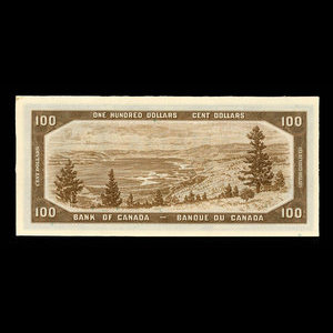 Canada, Bank of Canada, 100 dollars : 1954