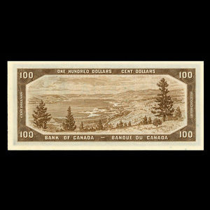 Canada, Bank of Canada, 100 dollars : 1954